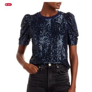 Generation Love Aleah Navy Sequin Top- Size Small